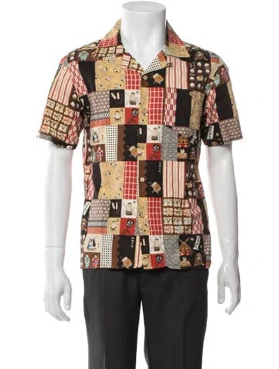Pre-owned Percival Printed Short Sleeve Shirt In Multi