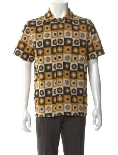 Pre-owned Percival Printed Short Sleeve Shirt In Multi
