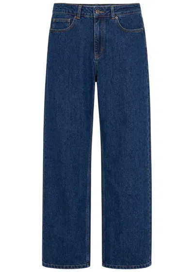 Percival Relaxed Straight-leg Jeans In Blue