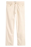 Percival Rocco Five-pocket Stretch Cotton Blend Pants In White