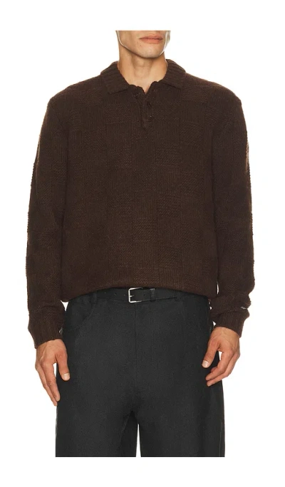 Percival Shugart Boxy Knit Jumper In Brown