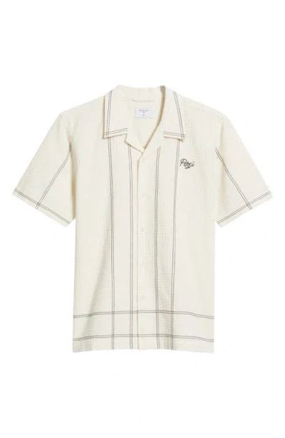 Percival Sicily Camp Shirt In Ecru