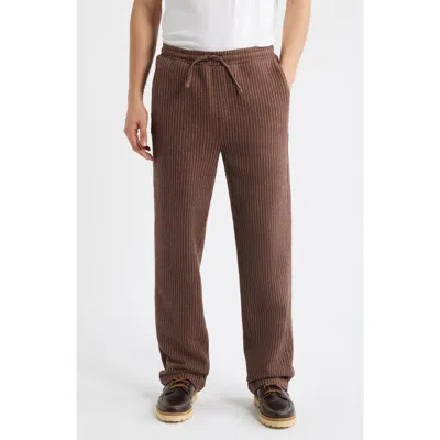 Percival Sorrento Pinstripe Cotton & Linen Drawstring Pants In Multi