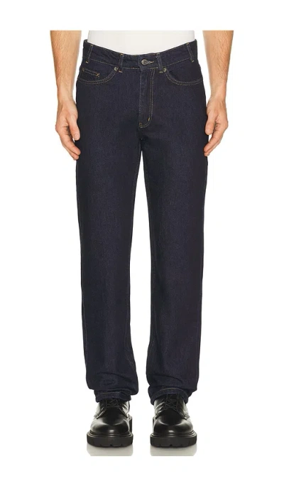 Percival Straight Leg Denim Jeans In Blue
