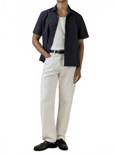 Percival Straight Leg Denim Jeans In Cream In White