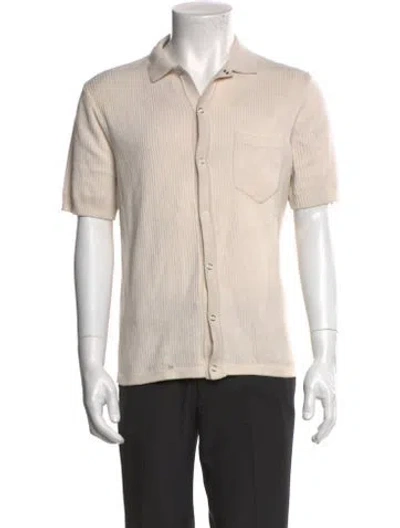 Pre-owned Percival Striped Short Sleeve Shirt In Neutral