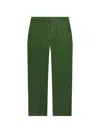 Percival Mens Forest Green Tailored Linen Trousers