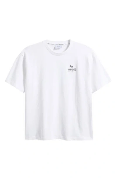 Percival Waters Graphic T-shirt In Gray
