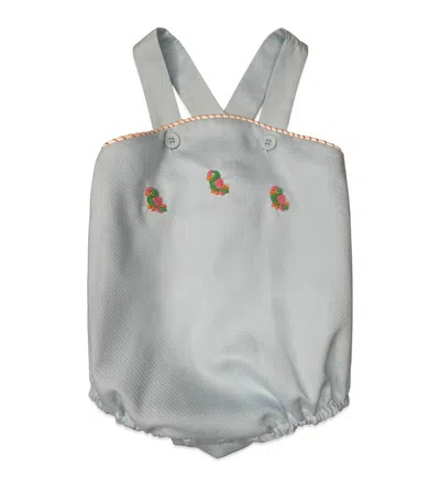 Percy & Tyne Kids' Boy's Cross Back Bubble With Bullion Parrots In Palm Pique In Multi