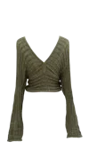 Peregrina Samán Top Green In Soot