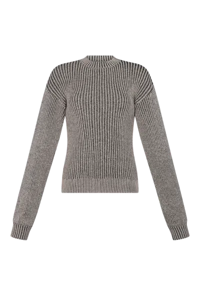 Peregrina Turritella Sweater Beige Brown In Smoke Grey