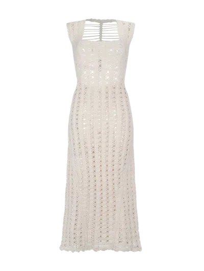 Peregrina Espina Dorsal Dress Off White