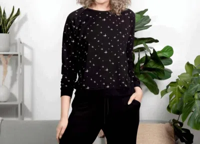 Peregrine Bamboo Sweatshirt In Black Stars In Multi