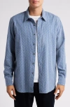 Peregrine Club Button-up Shirt In Wave