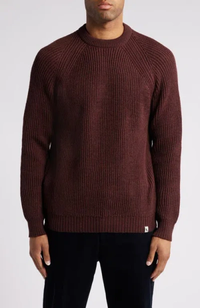 Peregrine Ford Wool Fisherman Sweater In Shiraz