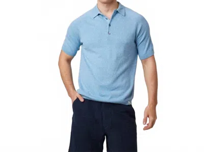 Peregrine Jones Polo Shirt In Ocean In Blue