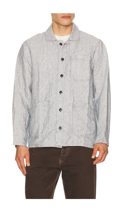 Peregrine Windsor Linen Shacket In Gray