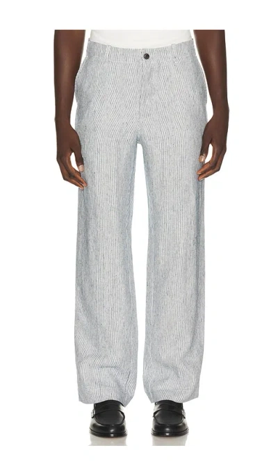 Peregrine Windsor Linen Trousers In Gray