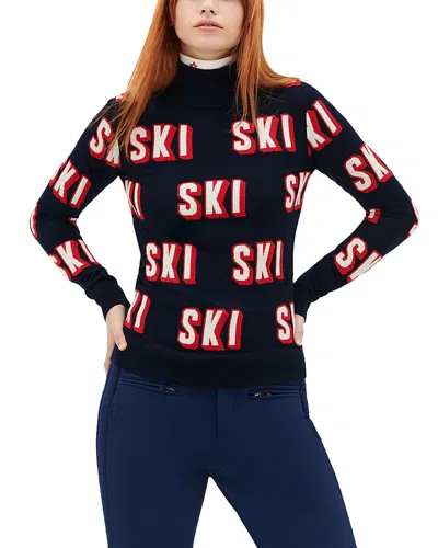 Perfect Moment 3d Ski Sweater Xl In Navy