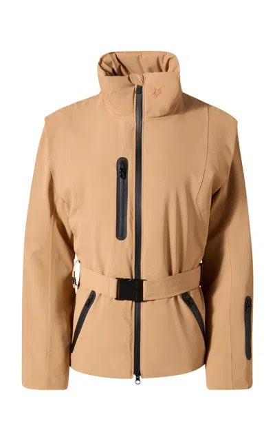 Perfect Moment 80s High-tech Down Ski Jacket In Brown