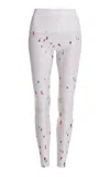 Perfect Moment Active Printed Ski Compression Leggings In White