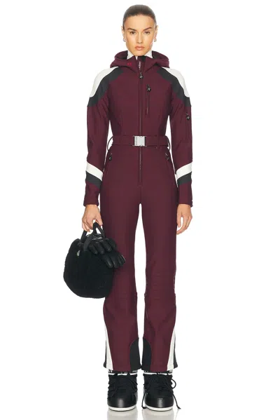 Perfect Moment Allos Ski Suit In Burgundy
