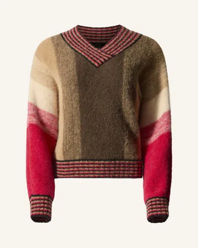 Perfect Moment Alpaca & Wool V-neck Sweater Xs In Brown