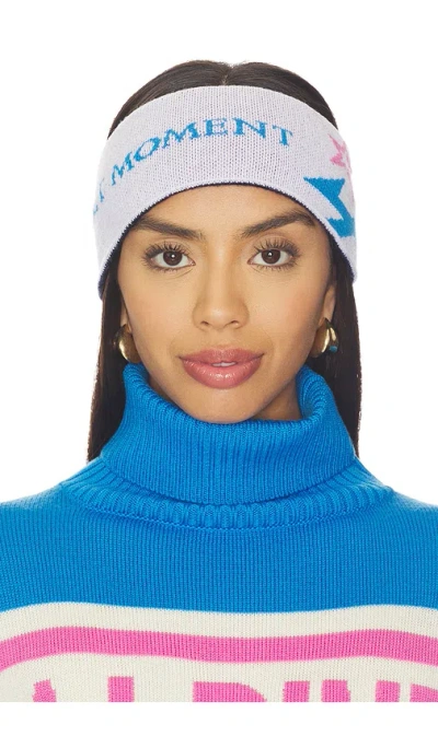 Perfect Moment Alpine Racing Headband In Gray