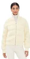 Perfect Moment Apres Padded Bomber Jacket Snow White In White