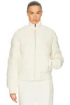 Perfect Moment Apres Padded Bomber Jacket In White