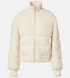 Perfect Moment Après Wool Down Bomber Jacket In Gray