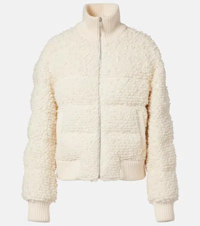 Perfect Moment Après Wool Down Bomber Jacket In Gray