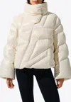Perfect Moment Ariel Down Bomber Jacket Xl In White