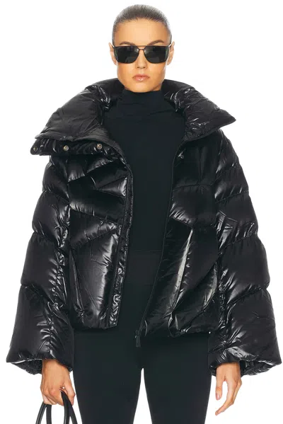 Perfect Moment Ariel Ski Bomber Jacket In Jet Black