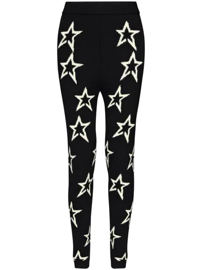 Perfect Moment Aster Star-intarsia Leggings In Multi