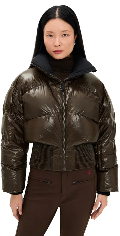 PERFECT MOMENT AURETTA SKI BOMBER JACKET CHOCOLATE