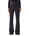 Perfect Moment Aurora Ski Pants In Houndstooth Black/blue