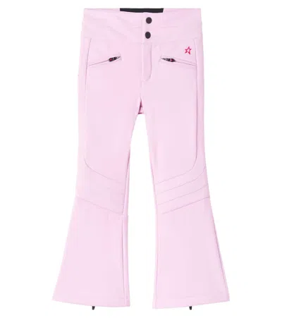 Perfect Moment Kids' Aurora Flared Ski Pants In Pink