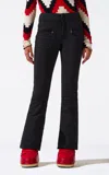 Perfect Moment Aurora High-rise Nylon Flared Ski Pants In Black