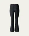 Perfect Moment Womens Pm Black Aurora High-rise Flared Softshell Ski Trousers In Black