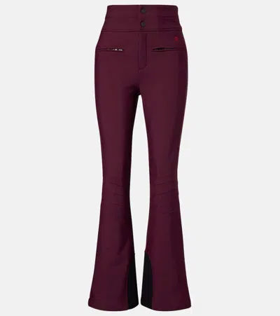 Perfect Moment Aurora High-rise Ski Pants In Burgundy
