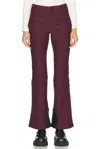 Perfect Moment Women's Mid-rise Aurora Ski Pant, Ski Pants, Burgundy, S In Burgundy