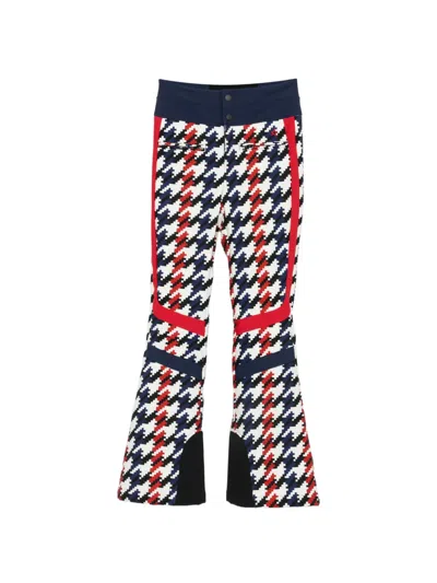 Perfect Moment Aurora Houndstooth-print Ski Pants In White