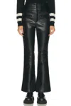 Perfect Moment Aurora Faux-leather High-rise Flared Ski Pants In Black