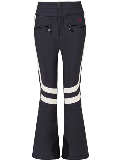 Perfect Moment High-waist Aurora Flare Ski Pant In Black-snow-white