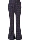 Perfect Moment Aurora Ski Pants In Houndstooth - Blackblack