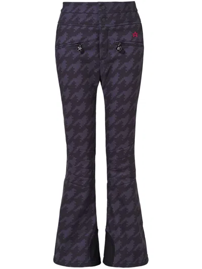 Perfect Moment Aurora Ski Pants In Houndstooth - Blackblack
