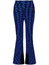 Perfect Moment Aurora High-rise Nylon Flared Ski Pants In Blue