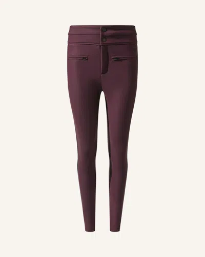 Perfect Moment Aurora Skinny Ski Pant Xs In Burgundy