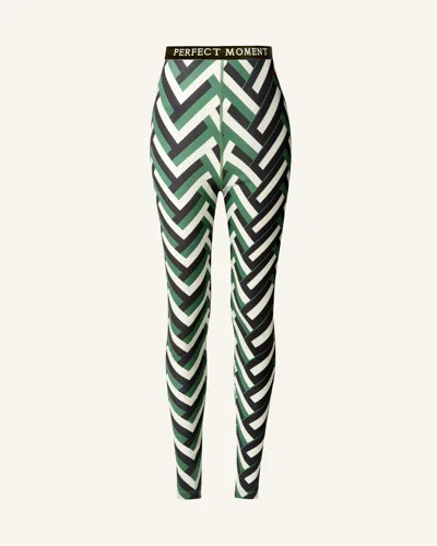 Perfect Moment Base Layer Leggings Xs In Waffle-green